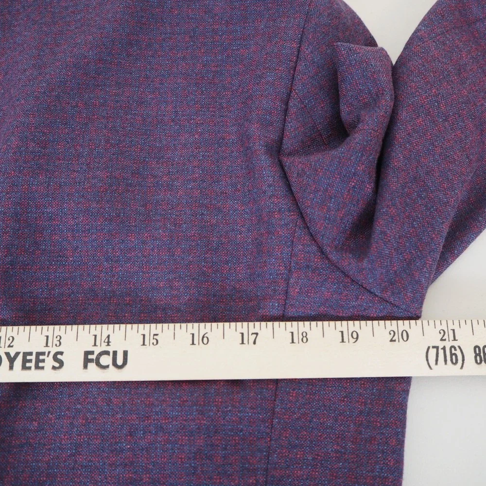 Canali Kei Sport Coat 40R Purple Silk Cashmere Blend Two Button Blazer Italy - Picture 8 of 15